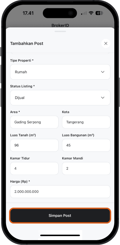 Step 3 - Simpan Post